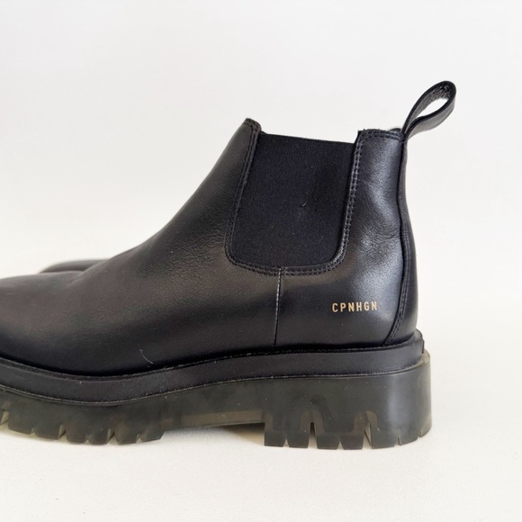 Copenhagen Studios Vitello Chelsea Boot Black Leather Clear Lug Minimalist US 9 - Picture 5 of 11